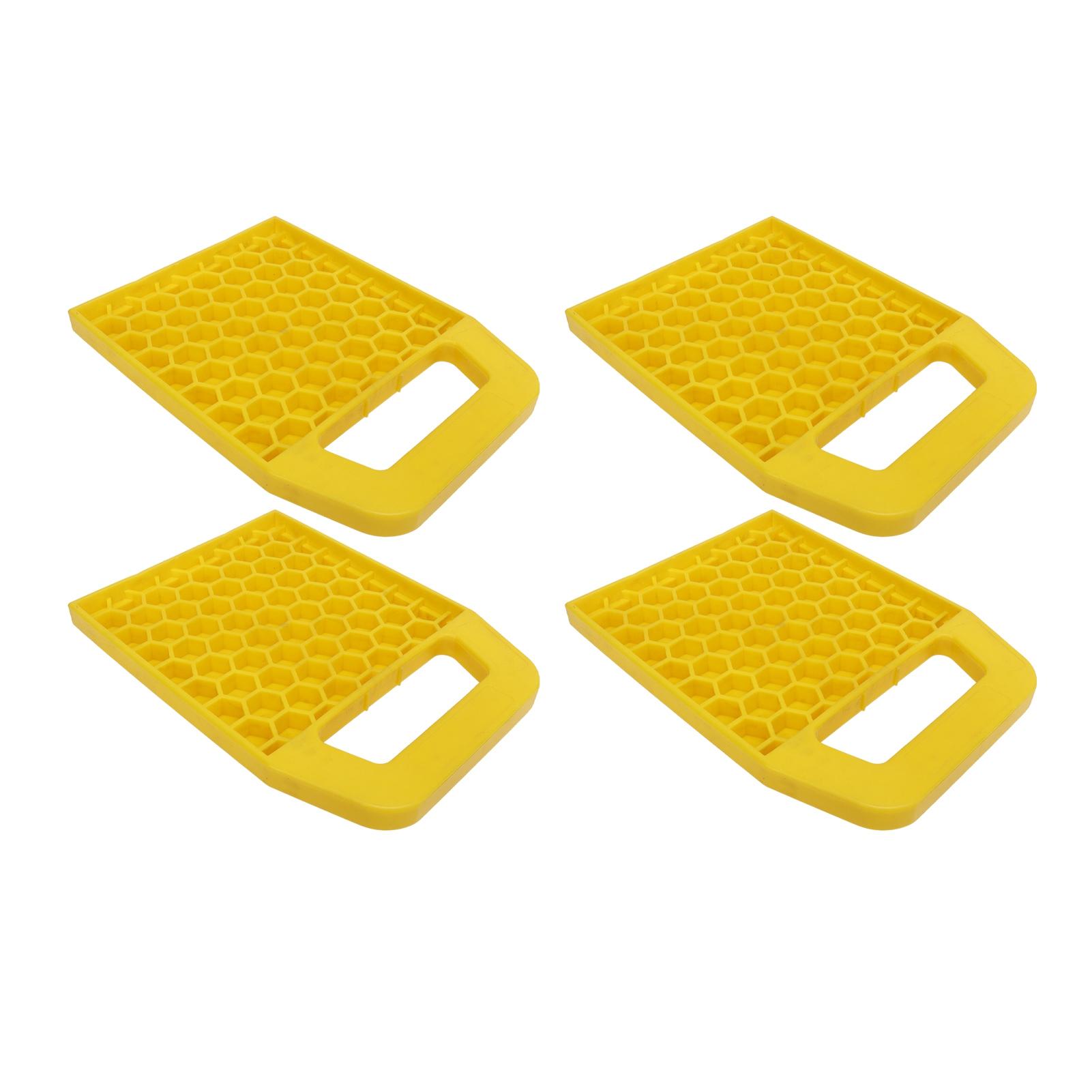 

4PCS RV Pad Prevent s Sinking Anti Slip Wther Proof Leveling Block for Trailer
