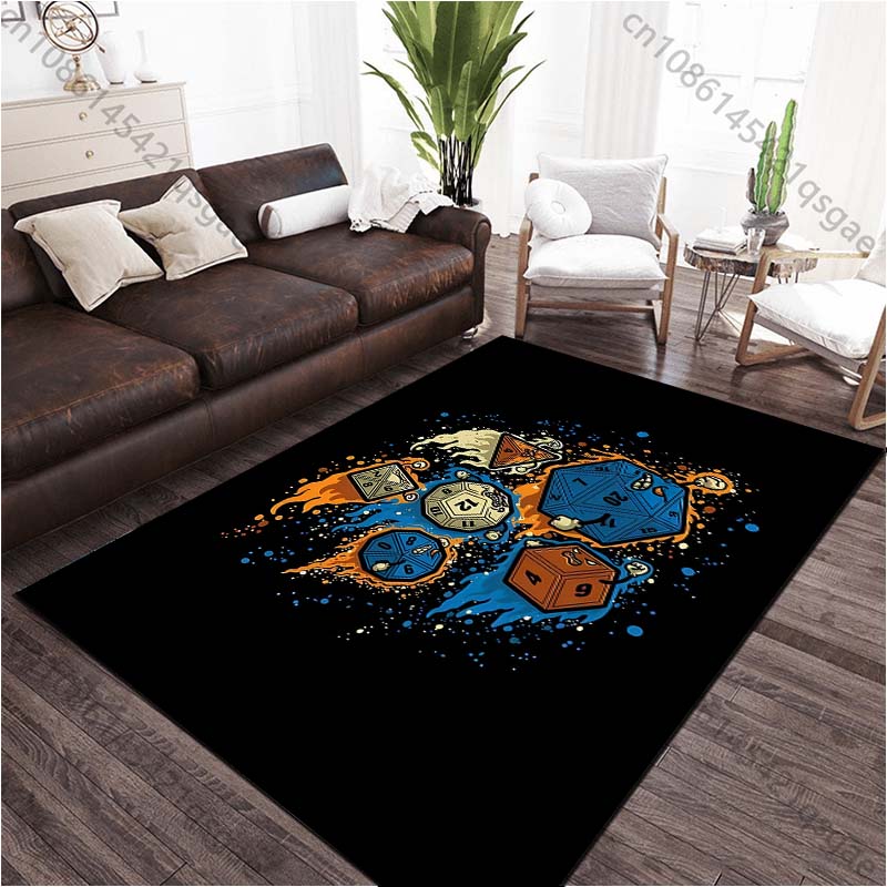 17 Stile Klassisches Spielwürfelmuster Teppich Teppiche Wohnzimmer Schlafzimmer Nachttisch Fußmatte Bereichsteppich Kinderzimmer Spielteppich Heimdekoration