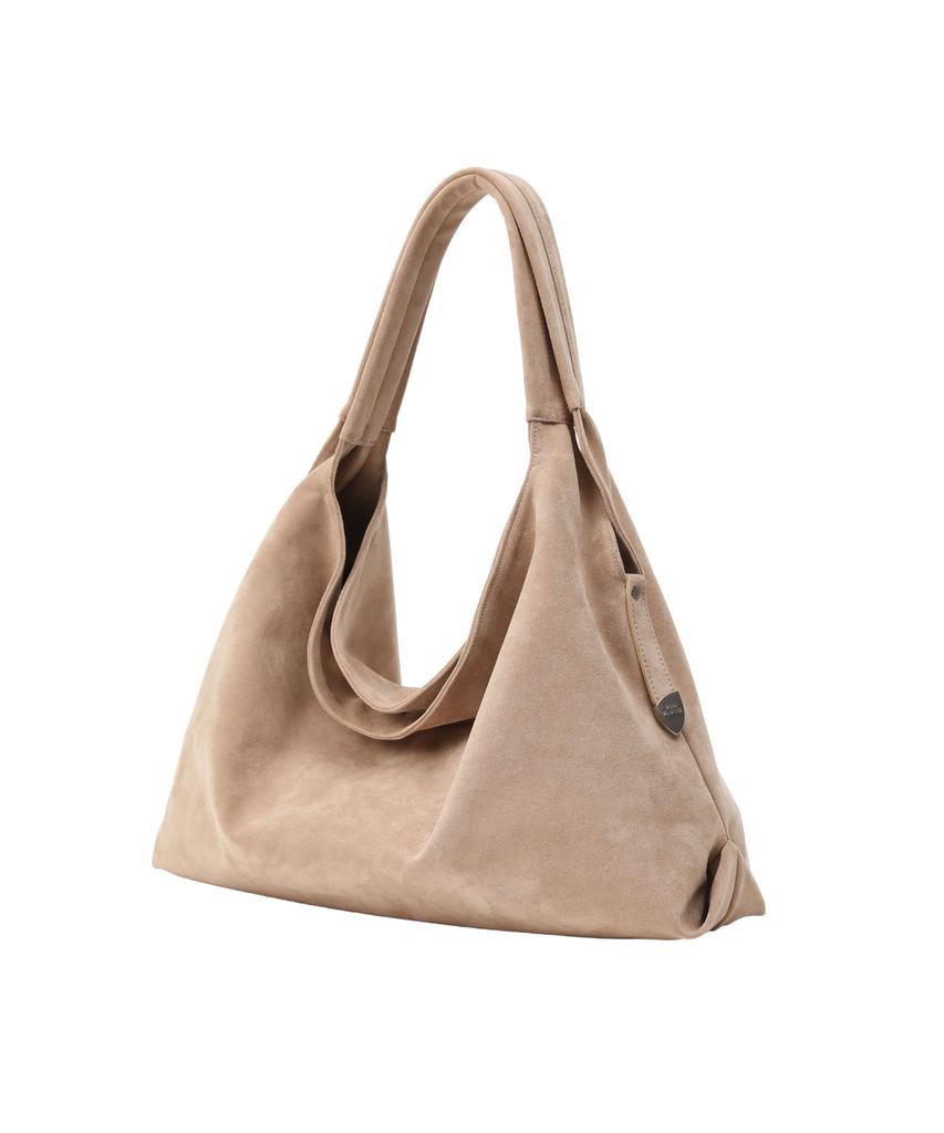 Sand Museum Cactus Hobo Bag [Suede Beige]