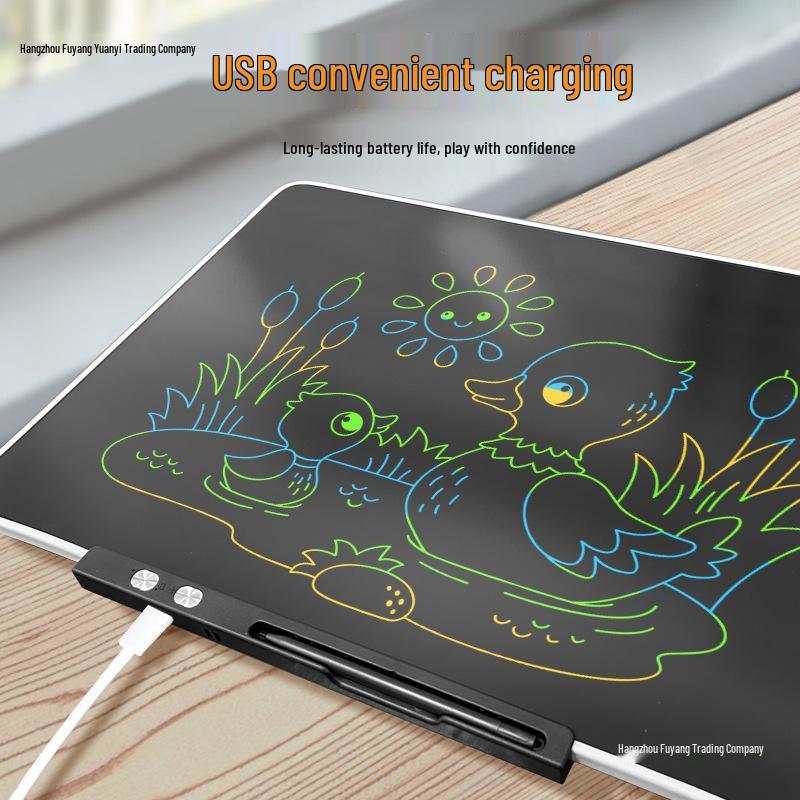 Children's LCD Writing & Drawing Board - Erasable and Portable Blackboard