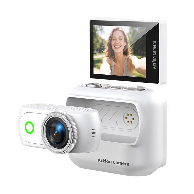 WiFi Outdoor Sports Mini Thumb Camera with Magnetic Back Clip for Vlogging