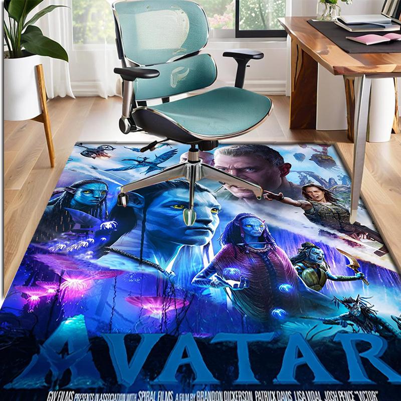 Alfombra con Patrón de Avatar, Felpudo para Interior/Exterior, para Picnic, Sala de Juegos, Dormitorio, Oficina, Sala de Estar, Alfombra Decorativa para el Hogar, Regalo de Cumpleaños