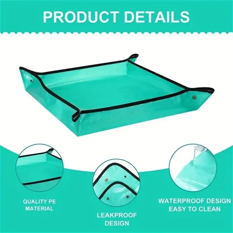 1pcs Plant Regeneration Mat Waterproof Transplant Mat Portable Square Foldable and Easy To Clean Succulent Transplant Mat