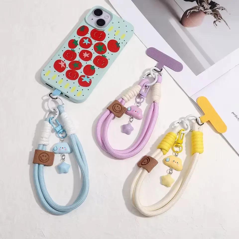 Double Ended Rope Keychain Cartoon Cute Pendant Phone Case Lanyard Wristband Lanyard Detachable Can Be Used for Decoration