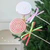 Large Lollipop Cuttings, Macaron Christmas Tree Decorations, Garland Cuttings, Scene Arrangement