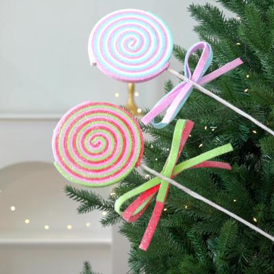 Large Lollipop Cuttings, Macaron Christmas Tree Decorations, Garland Cuttings, Scene Arrangement