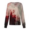 Damen Lässiger Langarm Einreiher Halloween-Print Pflegekraft Cardigan Knopfleiste Vorne Leichte Strickware