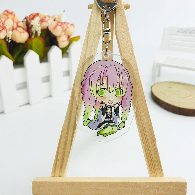 Demon Slayer Kimetsu No Yaiba Anime Laser Printed Hd Acrylic Pendant Keychain For Kids