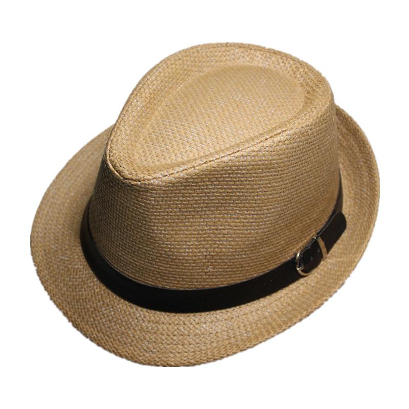 Tide Sun Hat British Summer Women's Hat Men's Straw Hat Top Hat Jazz Hat Couple Beach Hat
