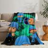 GUOYU Blanket PPOCOYO Throw Soft Flannel Throw Summer Blanket Lightweight Cozy Nap Blanket For Sofa Bed Travel