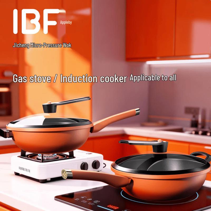 IBF Lucky Orange Micro-Pressure Wok