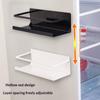 Magnetischer Kühlschrank-Aufbewahrungsständer Abnehmbarer Eisen-Organizer für Gewürze, Gewürze, Küchenspeisekammer Platzsparer