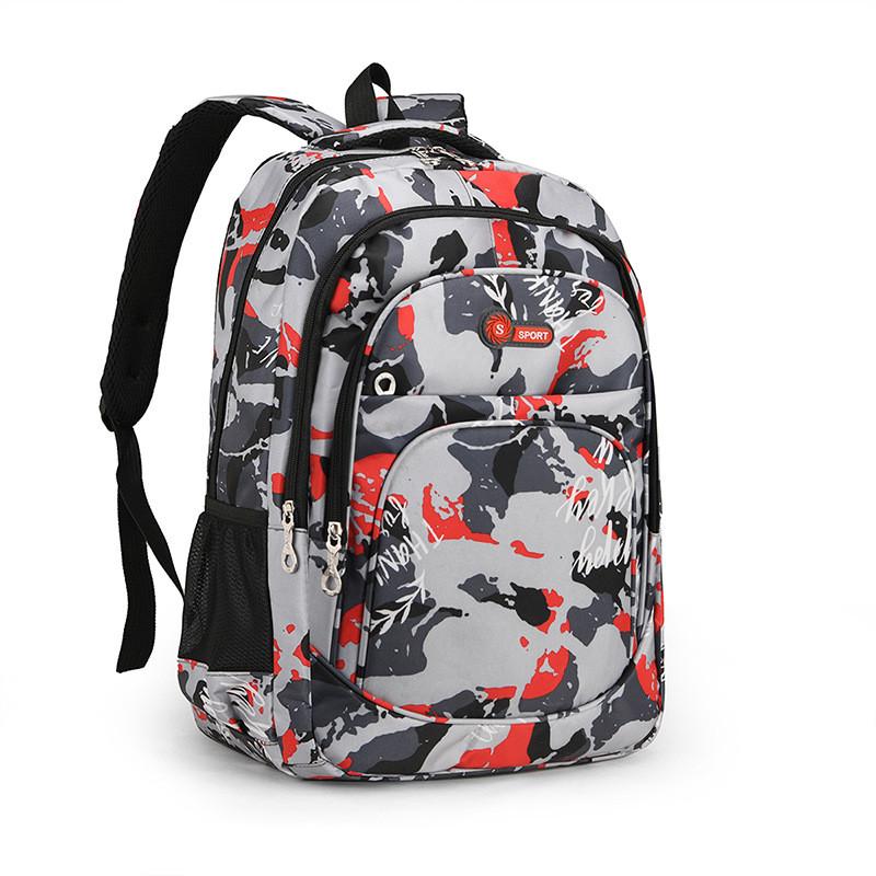 Unisex Polyester Lined Backpack With Breathable Arc Shoulder Straps For Daily Outfits