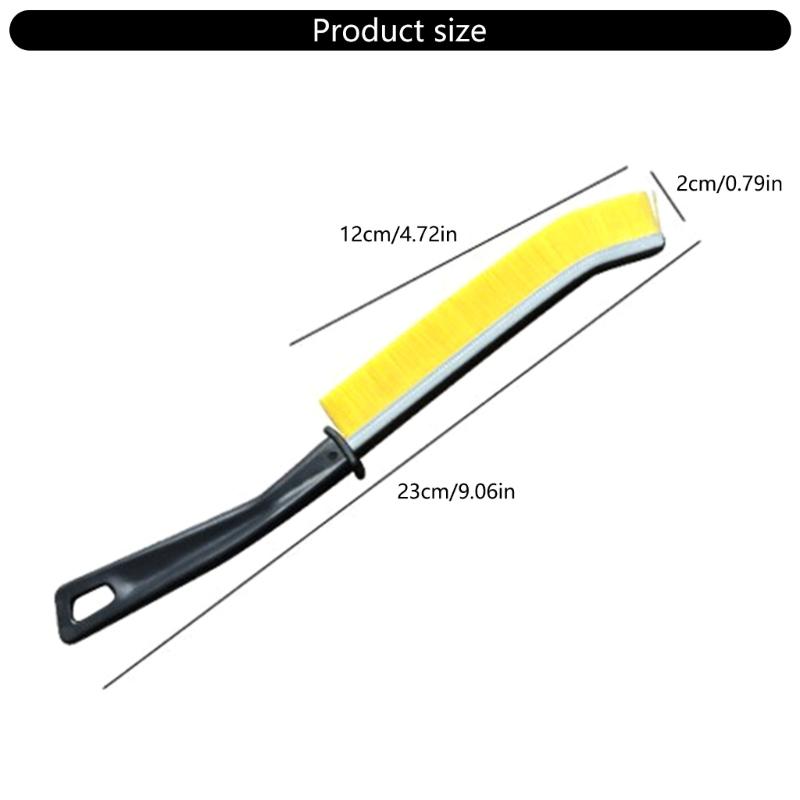 3Pcs Crevice Cleaning Brush Multifunctional Thin Brushes with Long Handle Ergonomic Quick Drying for Car Window Bathroom