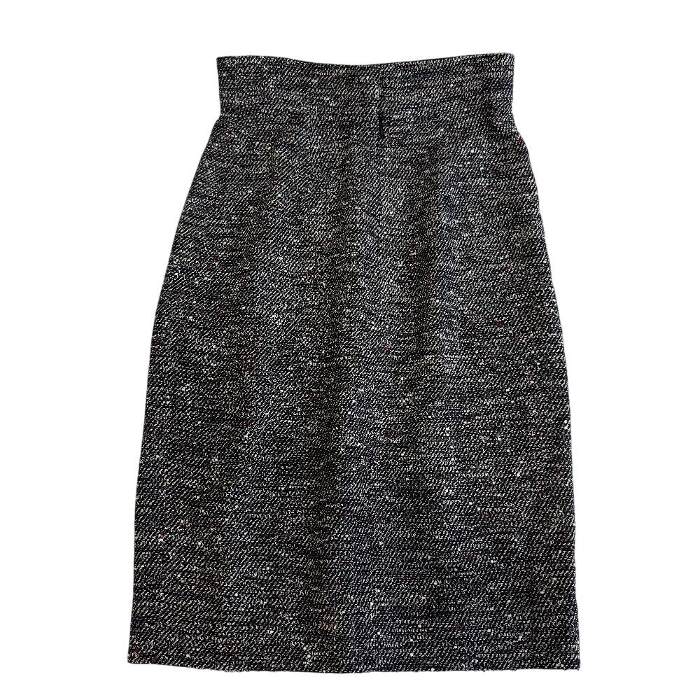 CHANEL P37783V27256 tweed COCO Mark Rayon skirt multicolor Rayon Used