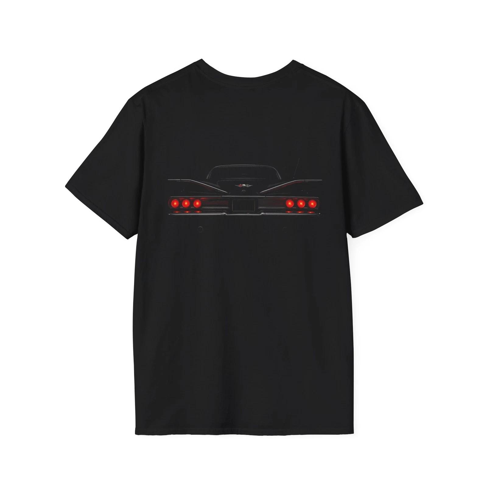 1960 Chevy Impala Rear T-Shirt | Bubbletop Tail Lights Design | Vintage Car Art XL