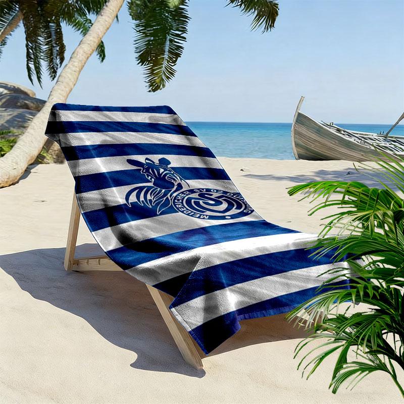 MSV Duisburg Print Strandtuch, Großes Weiches Schnelltrocknendes Handtuch für Strand Camping Schwimmen