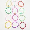 12-Piece Bohemian Rainbow Clay Fruit Bracelet Set: Strawberry, Watermelon, Grapefruit