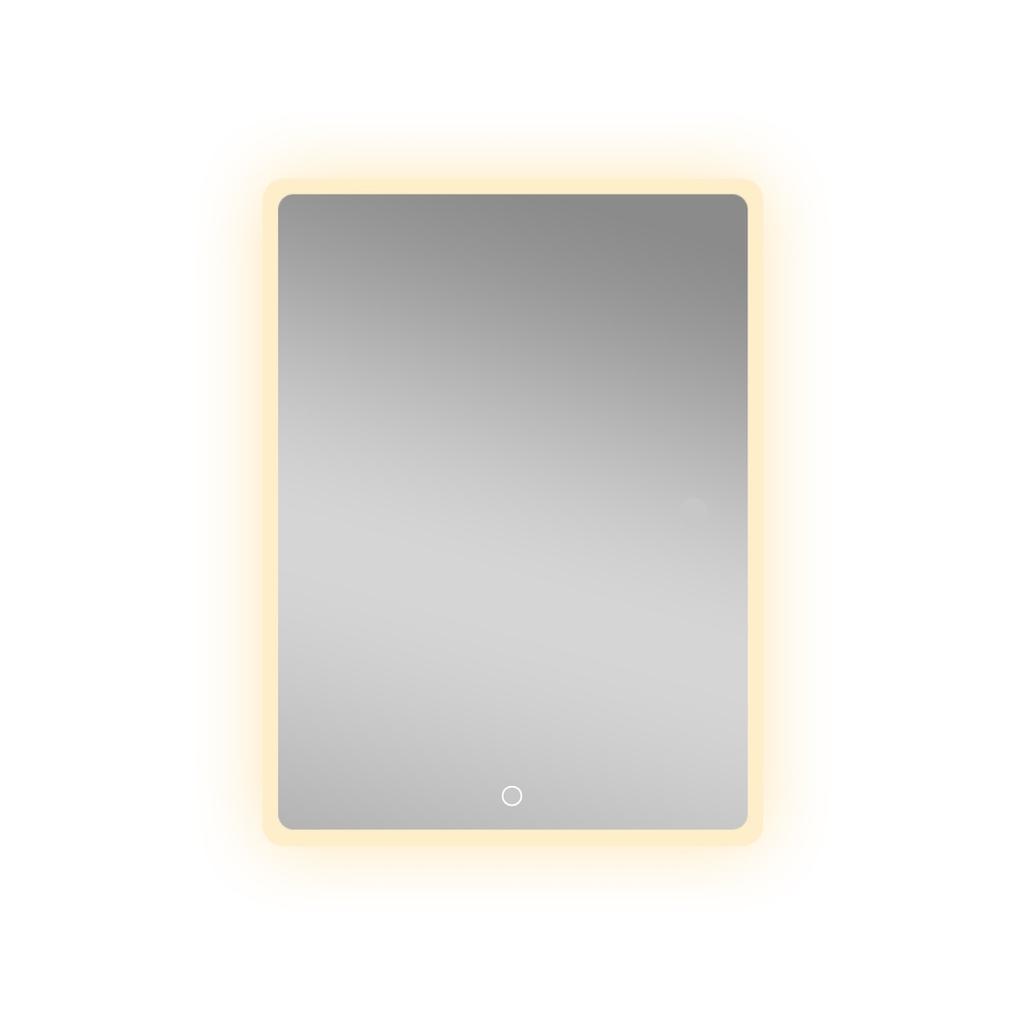 Rectangular bathroom mirror lago 80X60 CM LED lighting, heating mat