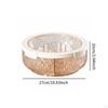 Compartmentalized Serving Tray for Dried Nuts, Rotating Food Storage Box, Tray, Nut