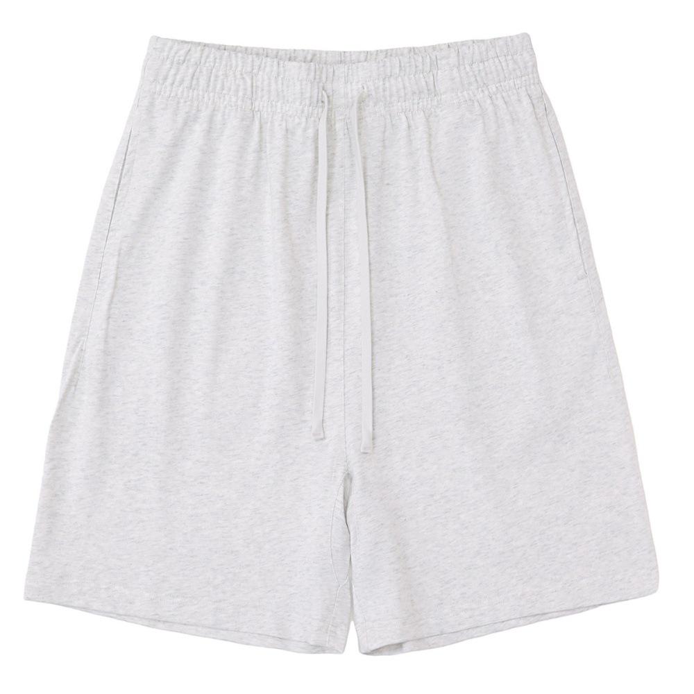 LVLV American Brand Trendy 275g Pure Cotton Loose T-shirt and Sports Shorts Set for Men, Women, and Kids.