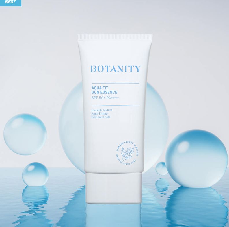 BOTANITY Aqua Fit Sun Essence SPF 50+ PA++++ 50 мл — Легкая Ежедневная UV-Защита и Увлажняющий Солнцезащитный Крем 01EA