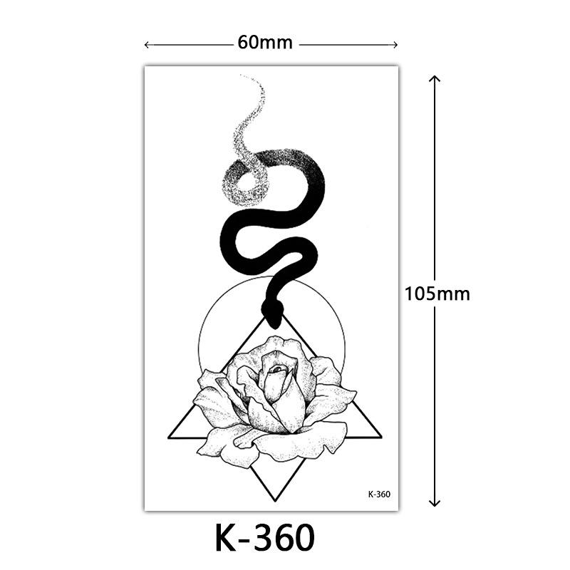 

Маленькая свежая тату-наклейка, английский, алфавит, цветок, бабочка, эскиз, линия, водостойкая тату-наклейка, тату 60*105mm