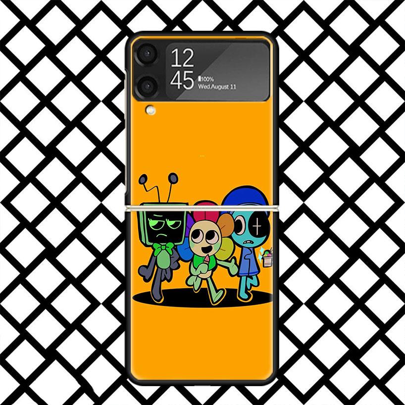 Game Dandys World Phone Case For Samsung Z Flip 7 6 5 4 3 Galaxy ZFLIP7 ZFlip6 5G Flip5 Flip4 Flip3 5g Black Hard Cover