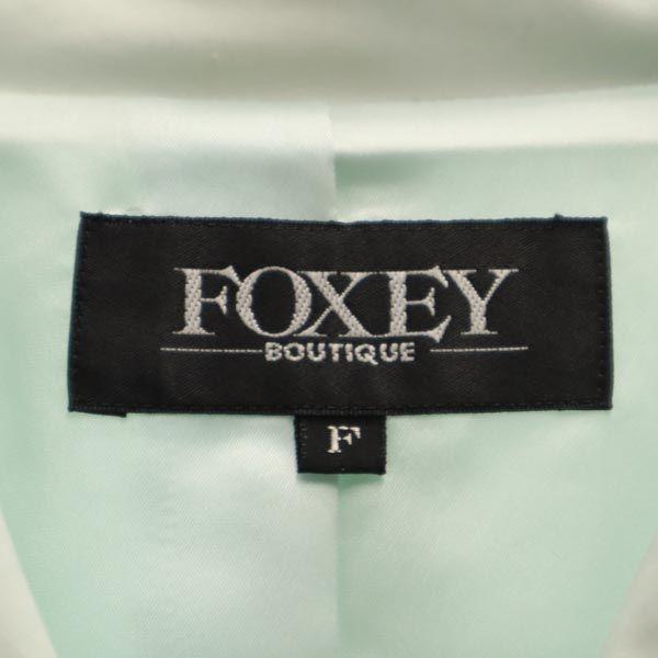 FOXEY Made In Japan Coat F Blue Women Used