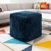 Saco de Armazenamento de Roupas de Brinquedo Antigo Sofá Preguiçoso Sem Enchimento Puff Capa para Puff Puff para Pés Tatami Futon Almofada Sem Enchimento 45x45x40cm