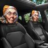 2PCS 2 Pcs Set Car Seat Headrest Protector 2D Printed Auto Head Rest Cover  Car Interior Decoration