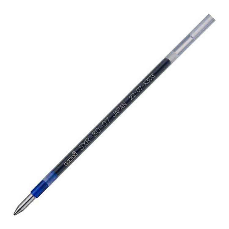 Set of 8 Mitsubishi Pencil Ballpoint Pen with Original Logo Sticker Refills, Blue, Jetstream, Multi-Color, Multi-Function, SXR-80-07, 0.7mm,