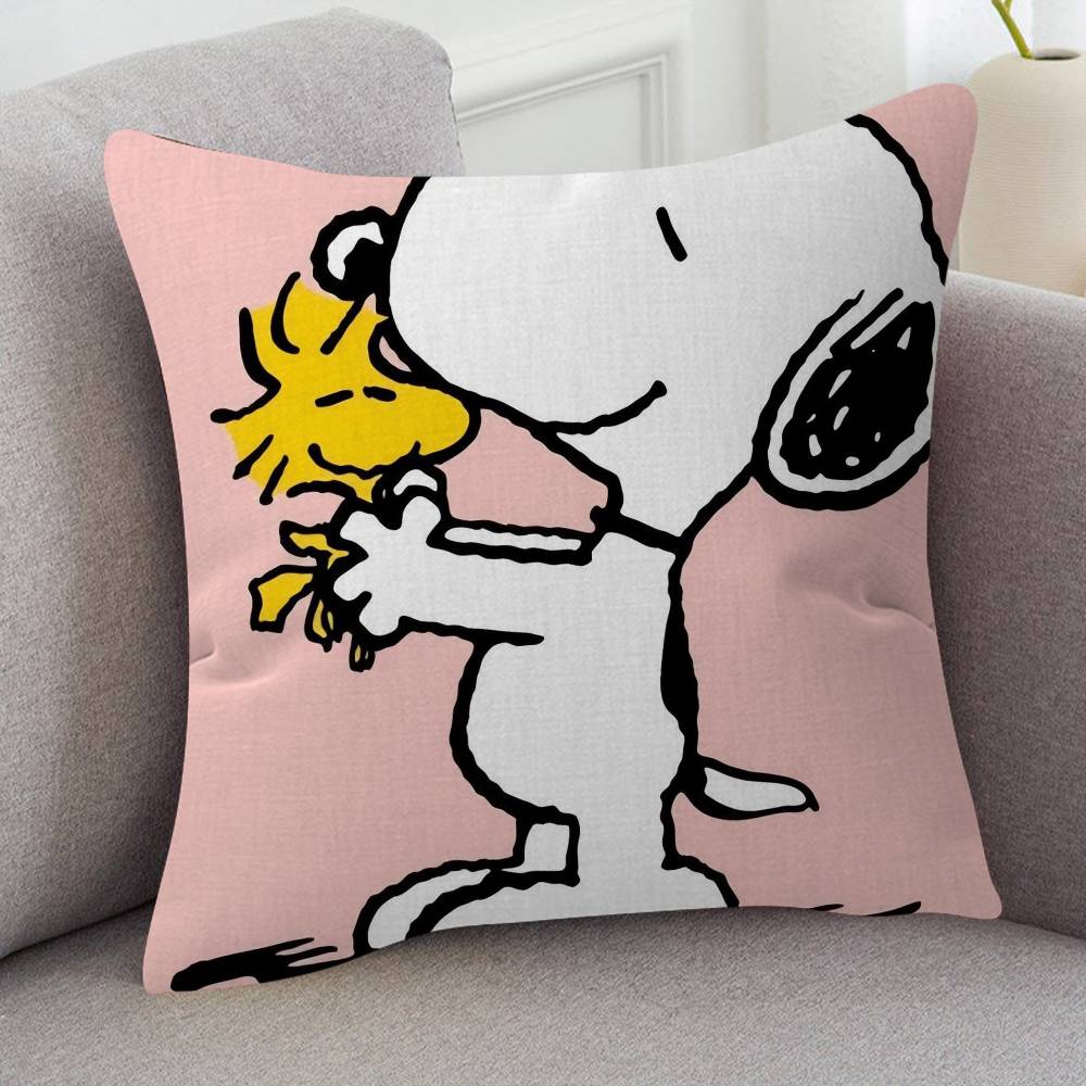 Anime Snoopy Pillow Cover For Bedroom Room And Living Room Sofa Decorative Cushion Cover