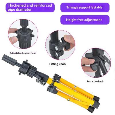 1Pcs Metal Wig Mannequin Head Tripod Stand Wig Stand Tripod For Hairdressing Training Head Adjustable Wig Tripod Stand