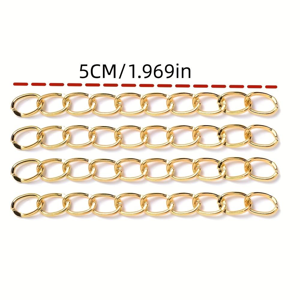 30ks/balenie 5cm/1.969in Predlžovacia retiazka na náramok/náhrdelník vo veľkom, Predlžovacie retiazky na náramok, Predlžovač chvosta na DIY výrobu šperkov
