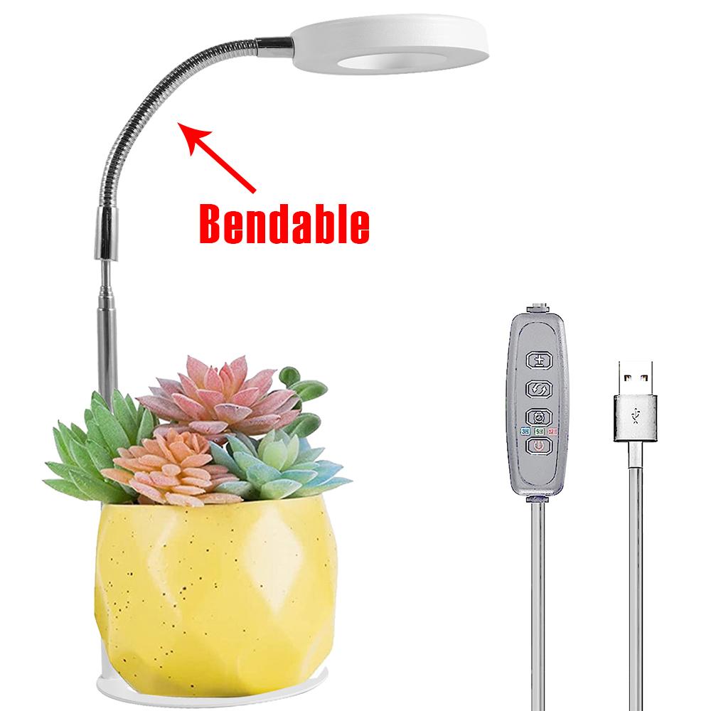 Grow Light Full Indoor Plants Height Adjustable Growing Lamp for Spectrum LED Plant Light with Timer 3/9/12H Dimmable Brightness