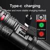 Large Aperture LED Flashlight High Power Rechargeable Torch Outdoor Waterproof Work Emergency Tactical Flashlights Hunting Light