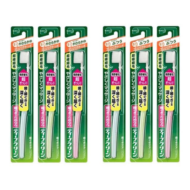 Kao - Deep Clean Compact Toothbrush Random Color - Soft