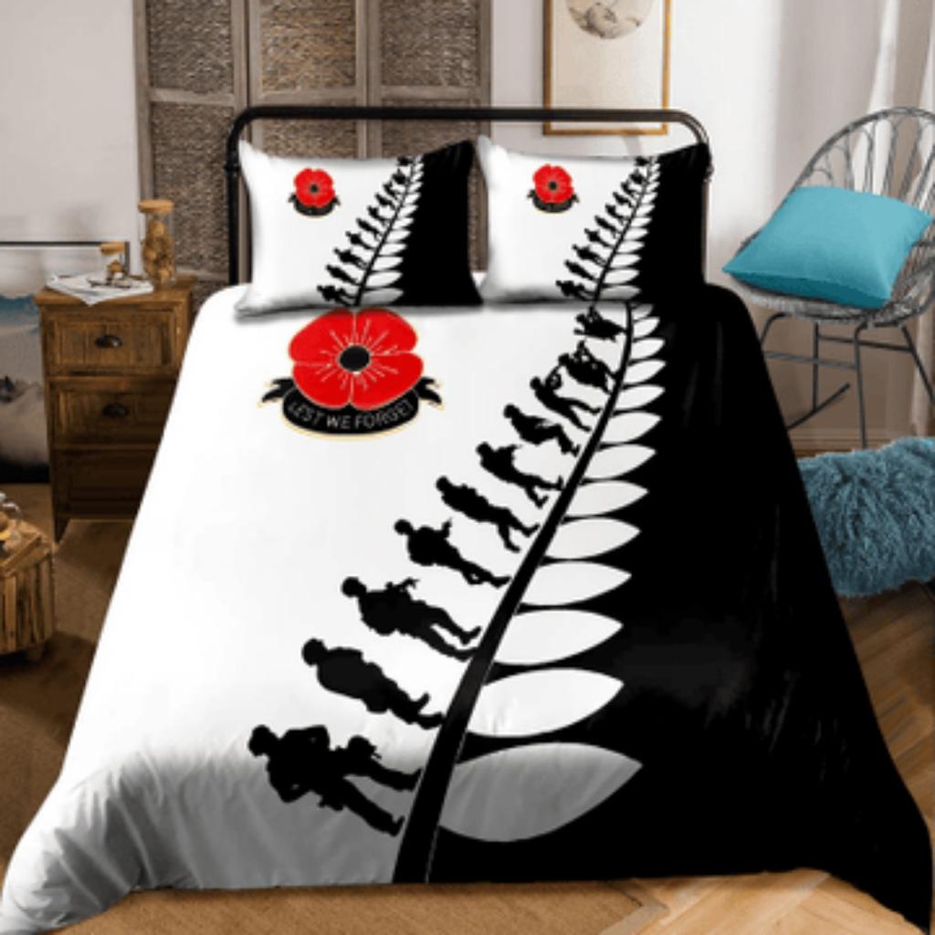 Quilt Cover Set Tmarc Tee Anzac Bedding Set - We Will Remember Them Bedroom Decor