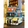 Garden Hotel Themed Building Blocks Set with Light City Street View Model Bricks Creative DIY Kit Ideal Kids Birthday Gift Toy