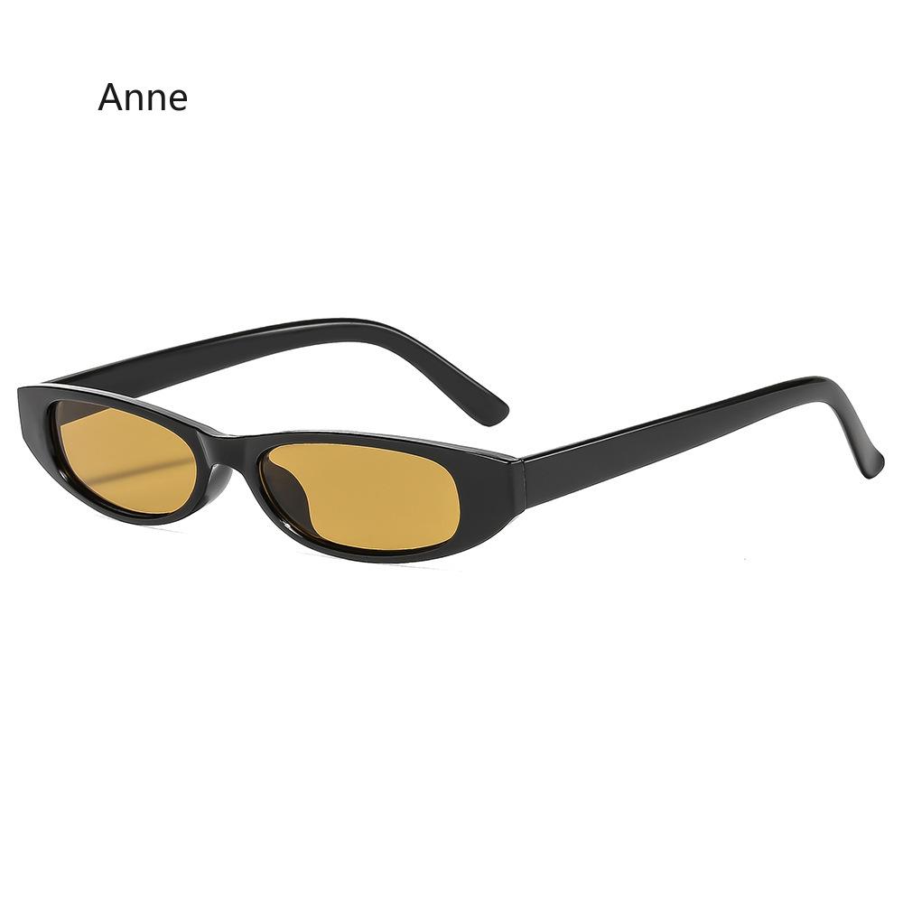 Retro Cat Eye Sun Glasses Women Trendy Small Narrow Sunglasses Men Outdoor Goggles Luxury  Designer Shades UV400