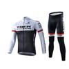 Langarm Fahrradtrikot Set Rennrad Mountainbike Feuchtigkeitsableitend Atmungsaktiv Herren Damen