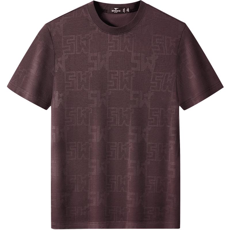 Septwolves Men s Mulberry Silk Cooling Short Sleeve T-Shirt 170/88A