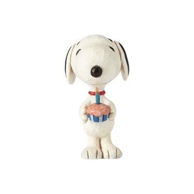 Enesco Enesco Peanuts by Jim Shore Snoopy Birthday Mini 3 Multicolor Figurine, Inches,