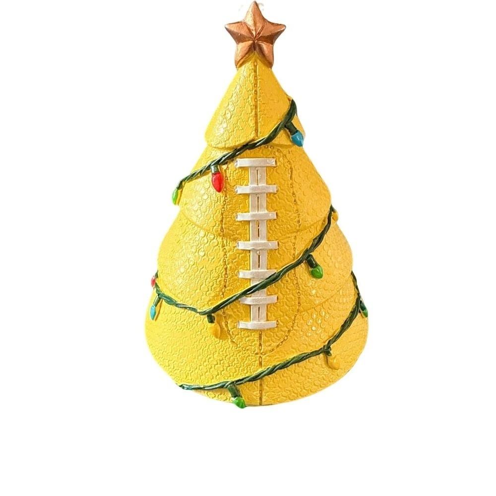 Mit Goldstern Fußball Weihnachtsbaumschmuck Rugby Basketball Baseball Indoor Tischdekorationen Weihnachtsfigur Ornament