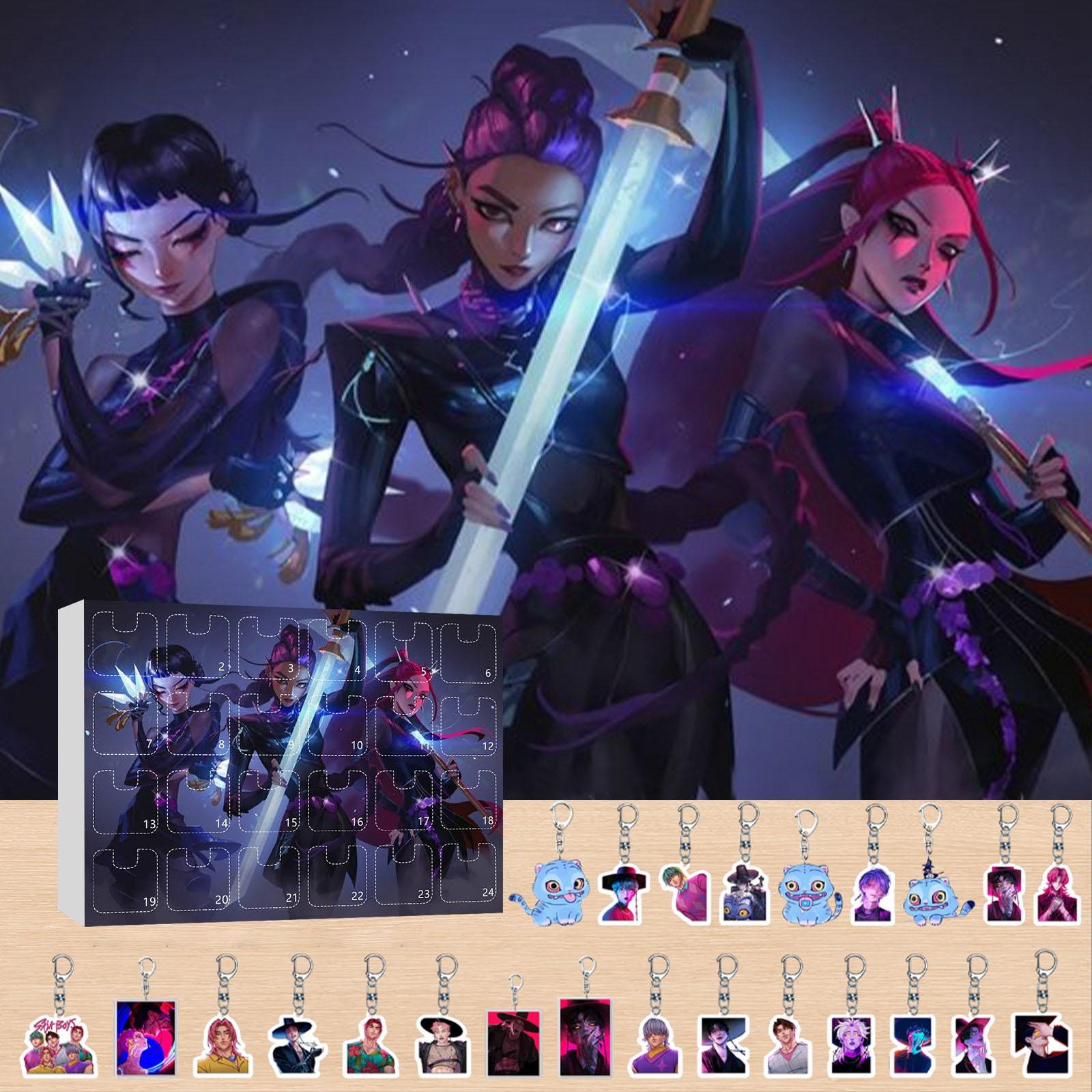 

2D брелок Изысканный Календарь Камень Жалюзи Коробка-сюрприз Хэллоуин Детский подарок