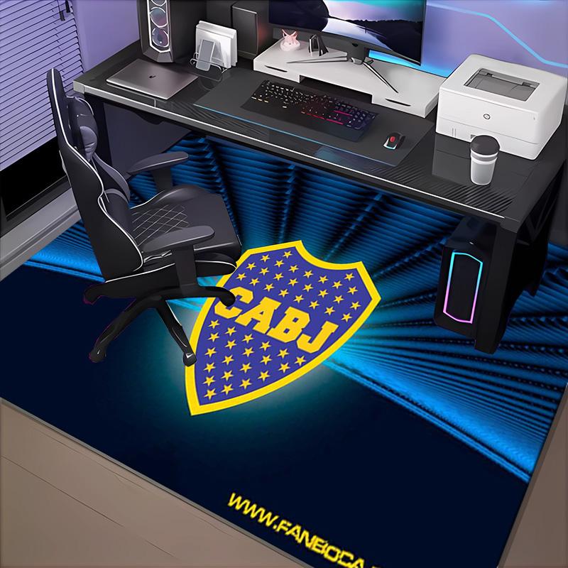1PC Boca Juniors Crest Design Rug Game Carpet, Floor Mat for Bedroom Living Room Entryway Rug, Home Decor Idea Gift for Christmas Birthday