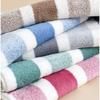 Thickened Absorbent Bath Towel Soft Face Towel Two-Color Striped Bath Towel Towel for Home Bathroom