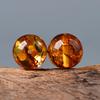 Natural Amber Beeswax Round Loose Beads for DIY Jewelry
