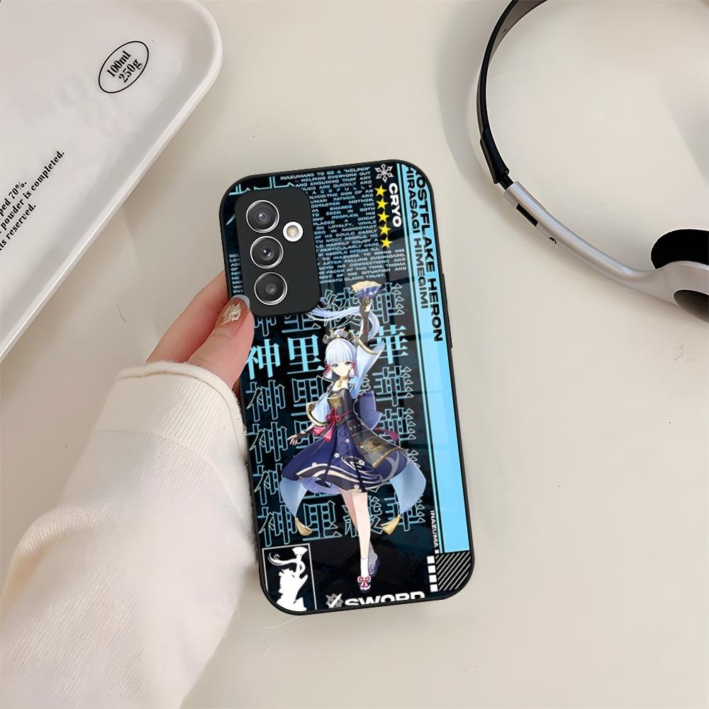 Game Genshin Impact Phone Case Glass For Samsung S24 S26 S23 S20 S25 S21 S22 Ultra Fe Plus A05 A06 A16 A26 A36 A56 Coque